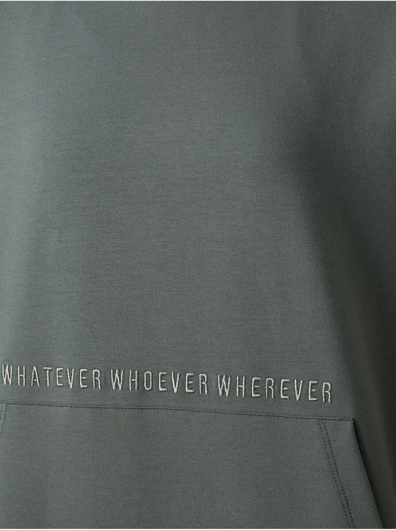 Sudadera con capucha oversize estampada tommy Caqui - Kiabi