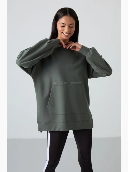 Sudadera con capucha oversize estampada tommy - Kiabi