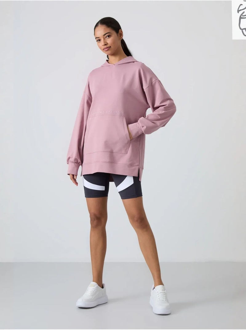 Sudadera con capucha oversize estampada tommy Malva - Kiabi