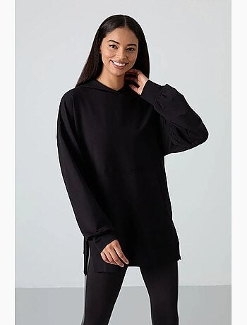 Sudadera con capucha oversize estampada tommy