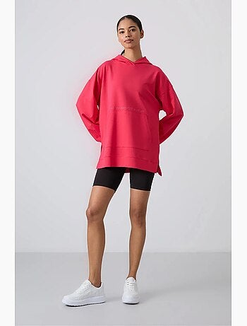Sudadera con capucha oversize estampada tommy