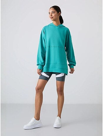 Sudadera con capucha oversize estampada tommy