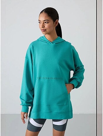 Sudadera con capucha oversize estampada tommy