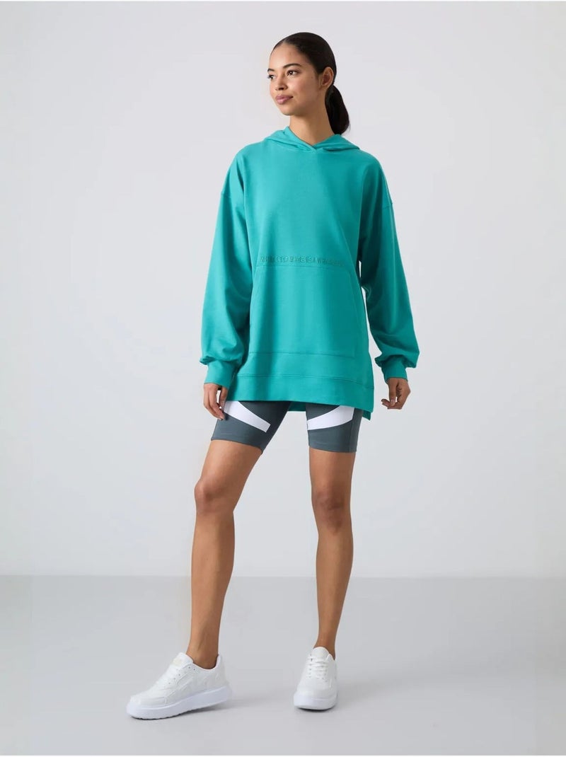 Sudadera con capucha oversize estampada tommy Verde menta - Kiabi