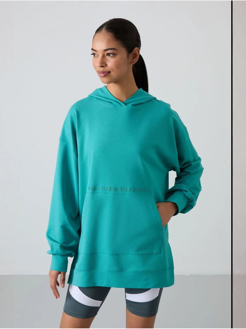 Sudadera con capucha oversize estampada tommy Verde menta - Kiabi
