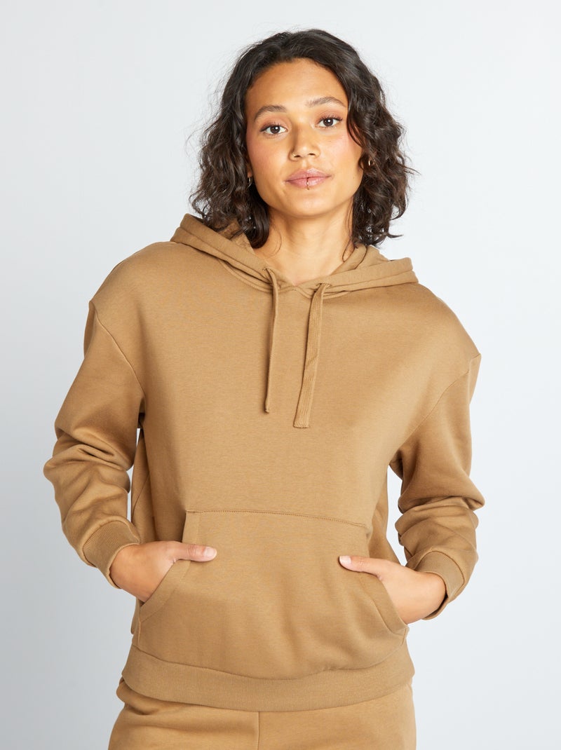 Sudadera con capucha oversize MARRON - Kiabi