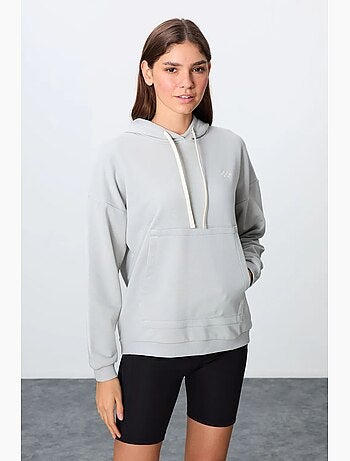 Sudadera con capucha oversize y bolsillo tommy