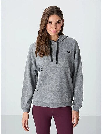 Sudadera con capucha oversize y bolsillo tommy