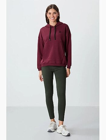 Sudadera con capucha oversize y bolsillo tommy