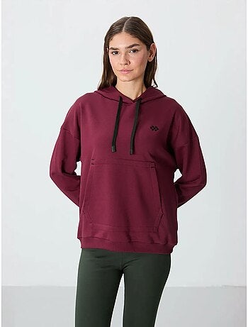 Sudadera con capucha oversize y bolsillo tommy