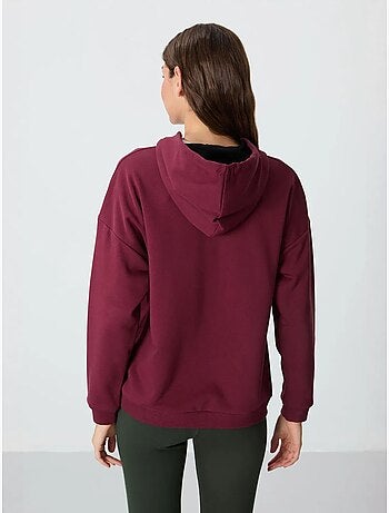 Sudadera con capucha oversize y bolsillo tommy