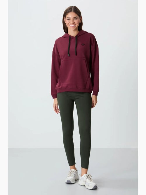 Sudadera con capucha oversize y bolsillo tommy - Kiabi Sudadera con capucha oversize y bolsillo tommy - Kiabi