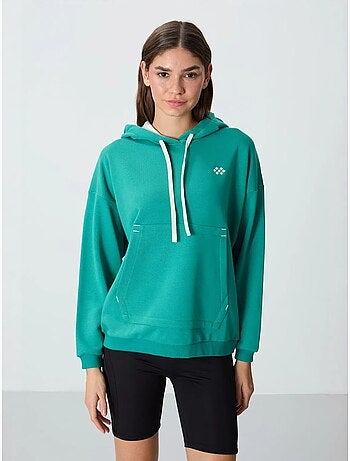 Sudadera con capucha oversize y bolsillo tommy