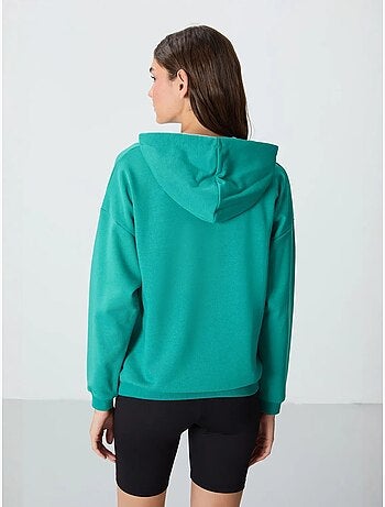 Sudadera con capucha oversize y bolsillo tommy