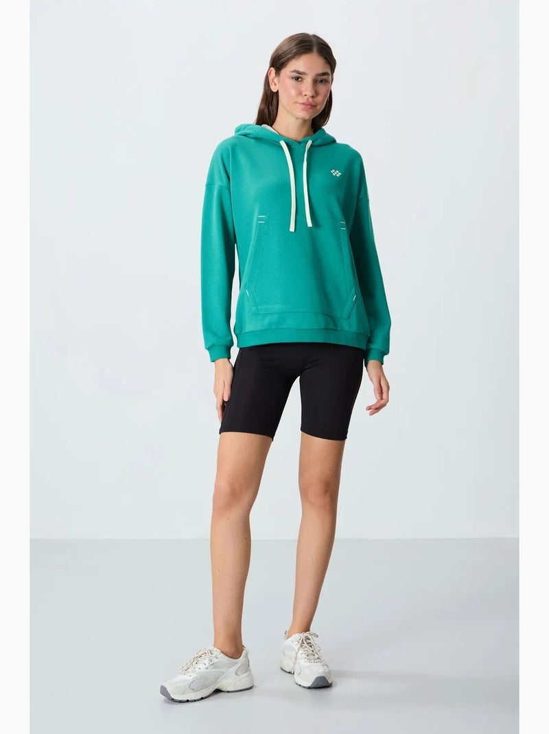 Sudadera con capucha oversize y bolsillo tommy Verde - Kiabi