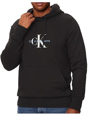 Sudadera con capucha para hombre Calvin Klein Jeans Distressed Monologo