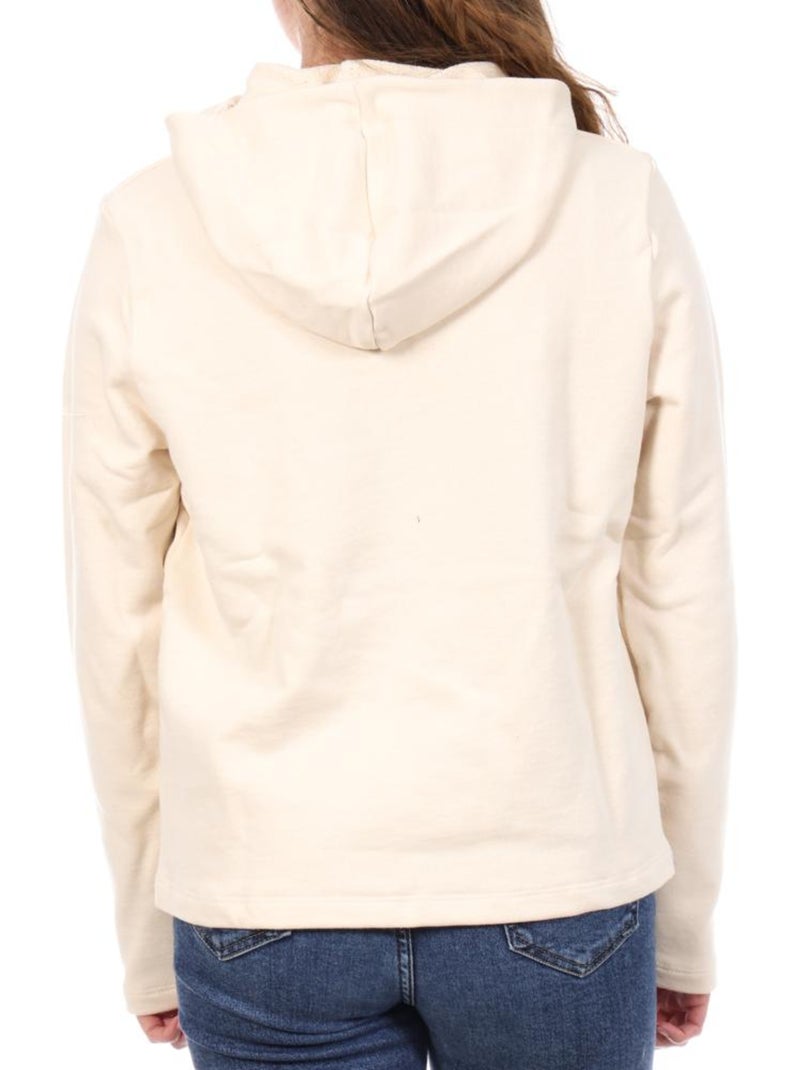 Sudadera con Capucha para Mujer Le Coq Sportif Crudo - Kiabi