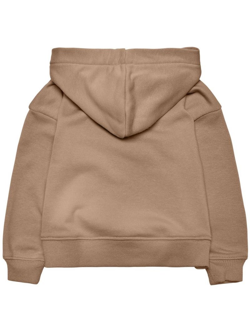 Sudadera con Capucha para Niña KIDS ONLY Marrón capuchino - Kiabi