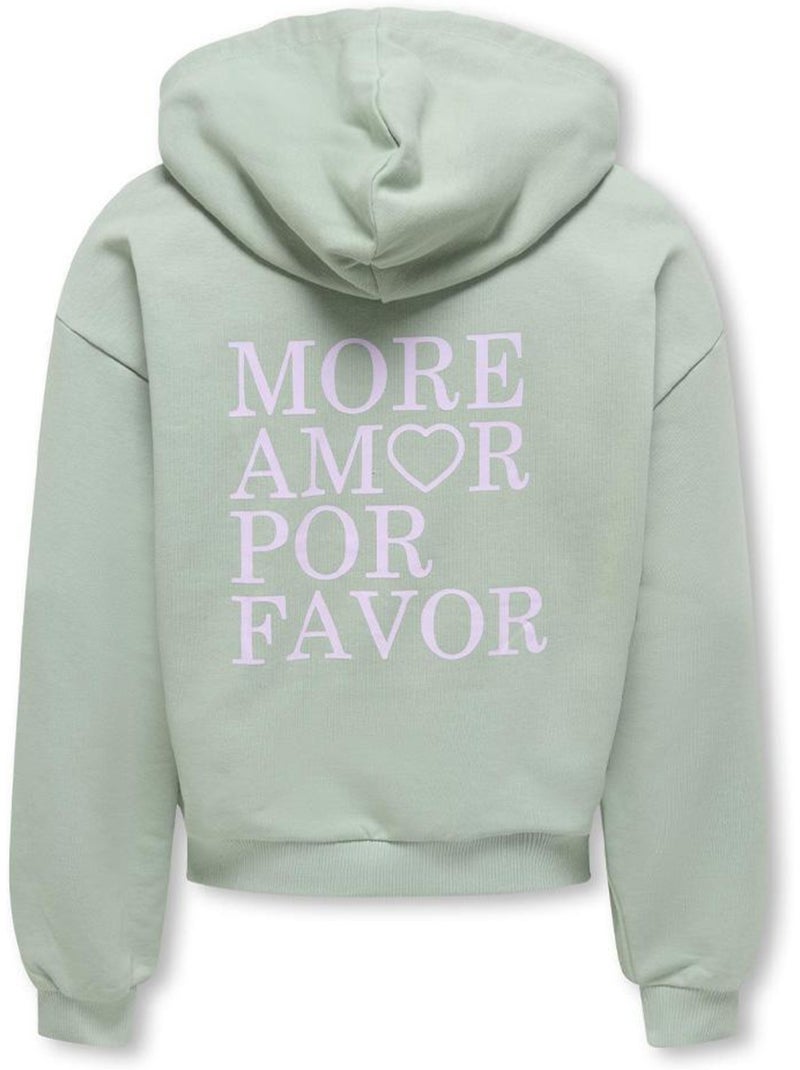 Sudadera con capucha para niña kids only Verde - Kiabi