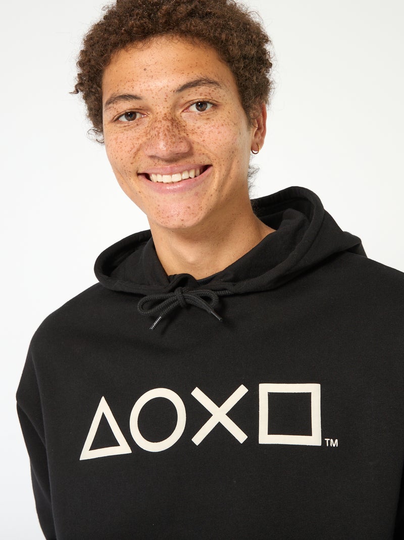 Sudadera con capucha 'Playstation' Negro - Kiabi