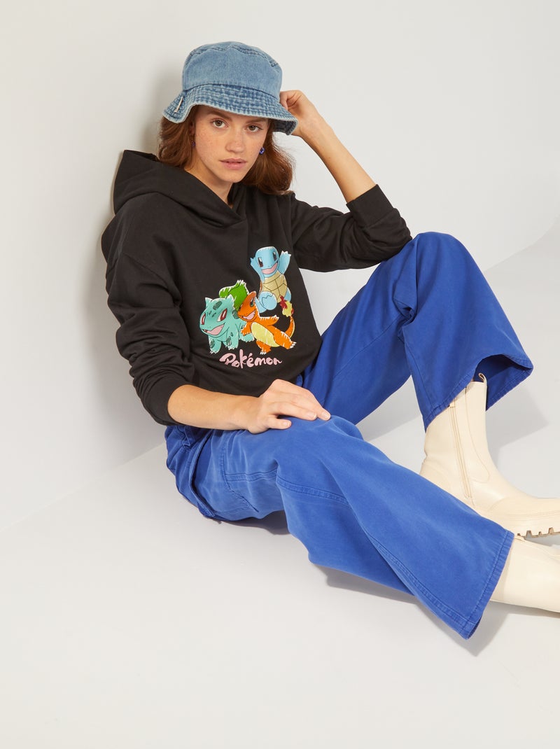 Sudadera con capucha 'Pokemon' NEGRO - Kiabi
