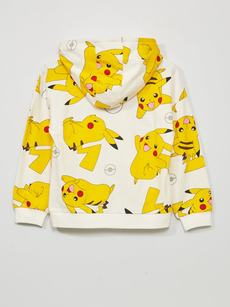 Sudadera con capucha 'Pokemon' 'Pikachu' BLANCO - Kiabi