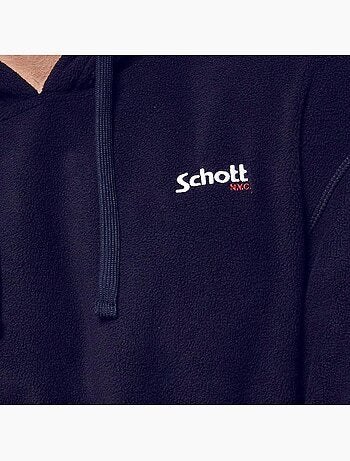 Sudadera con Capucha de Micro Polar Schott para Hombre