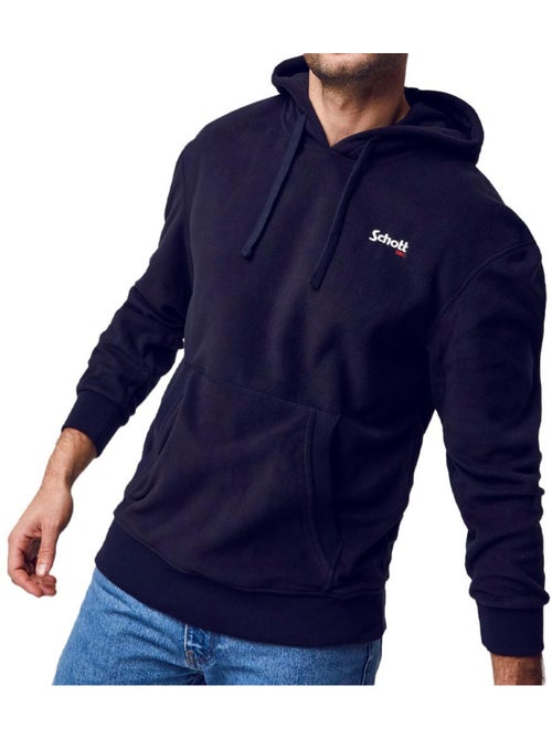 Sudadera con Capucha Polar Hombre Schott - Kiabi