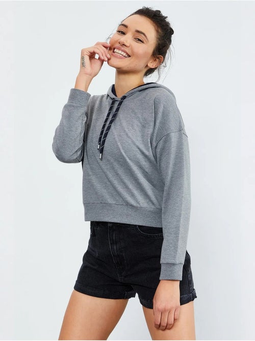 Sudadera con capucha relaxed con detalle de cordón tommy - Kiabi