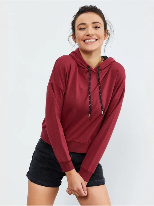 Sudadera con capucha relaxed con detalle de cordón tommy - Kiabi
