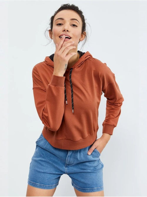 Sudadera con capucha relaxed con detalle de cordón tommy - Kiabi
