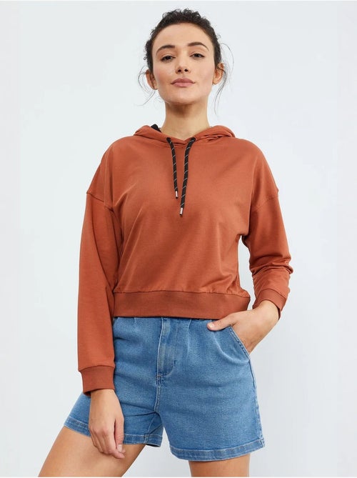 Sudadera con capucha relaxed con detalle de cordón tommy - Kiabi