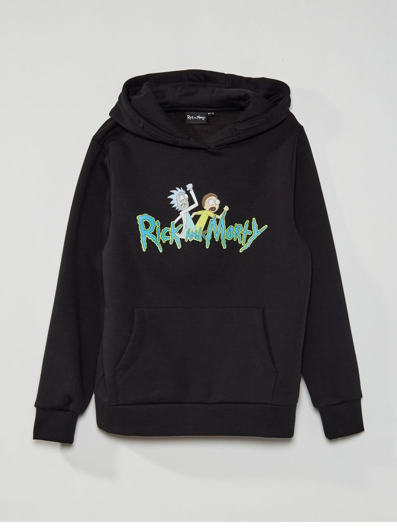 Sudadera con capucha 'Rick y Morty' negro - Kiabi