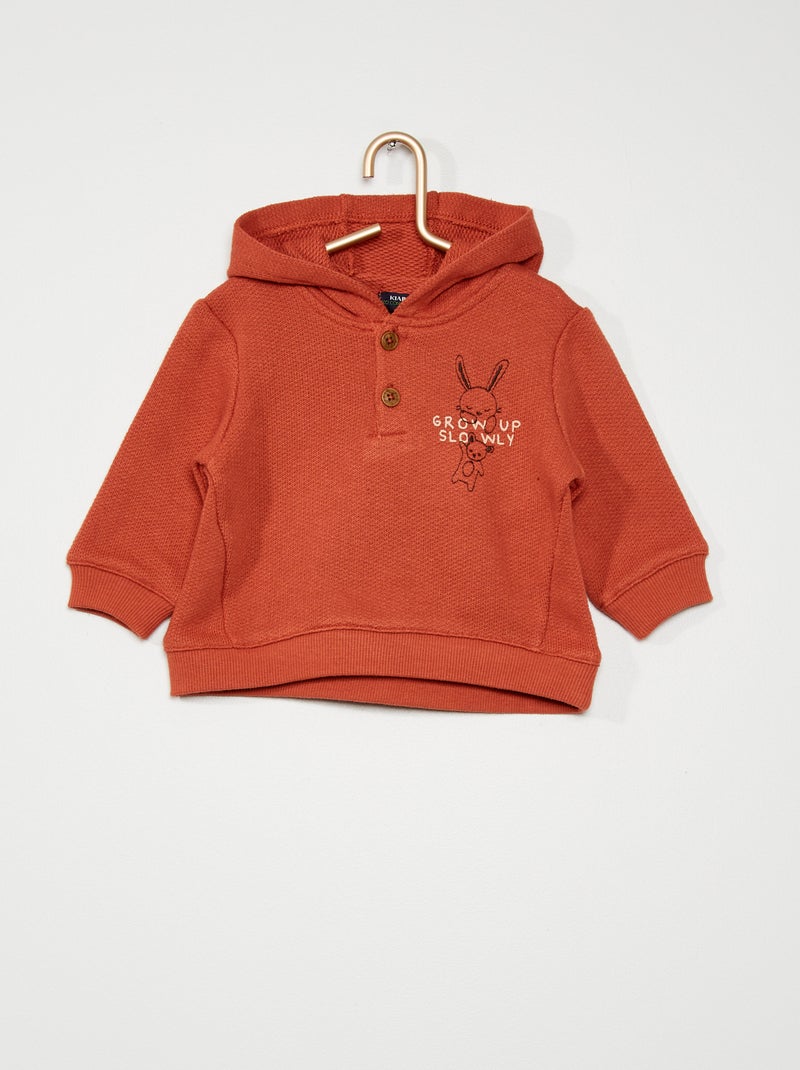 Sudadera con capucha ROJO - Kiabi
