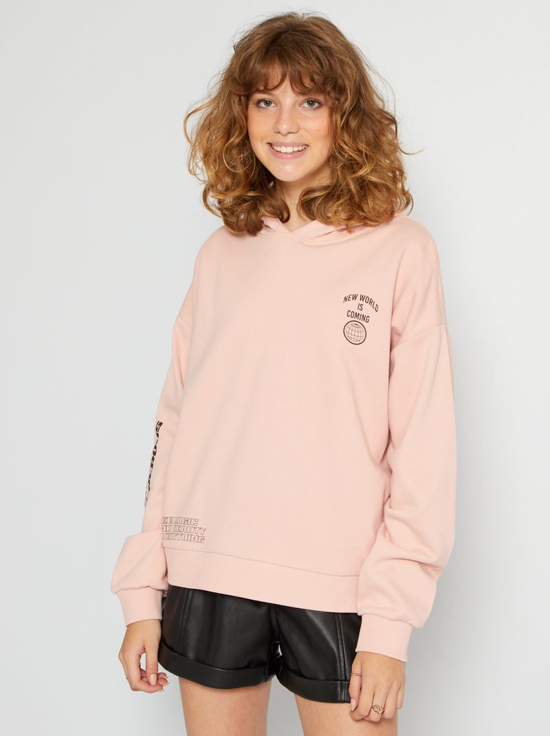 Sudadera con capucha ROSA - Kiabi