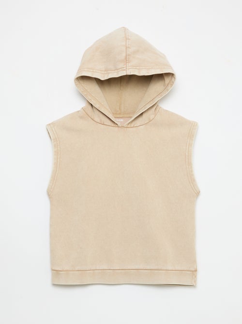 Sudadera con capucha sin mangas - Kiabi