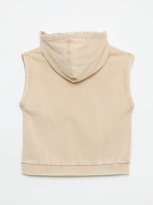 Sudadera con capucha sin mangas - Kiabi