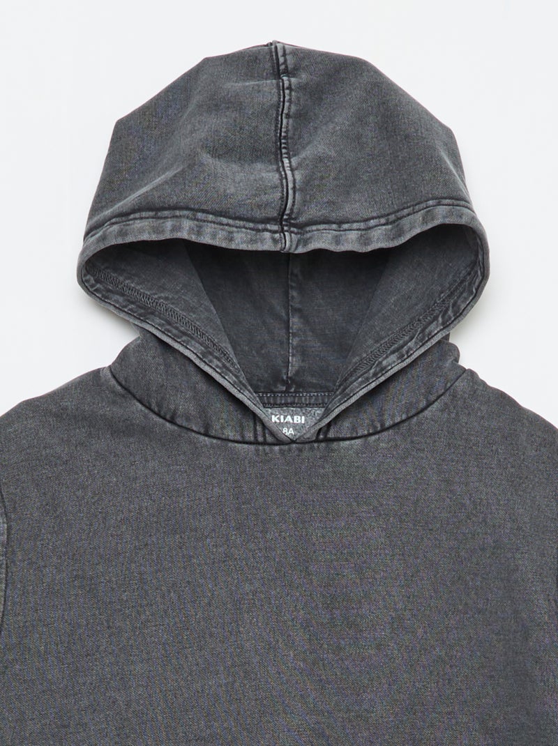 Sudadera con capucha sin mangas Gris - Kiabi