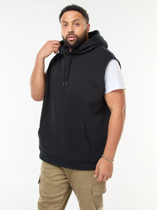 Sudadera con capucha sin mangas y bolsillo canguro - Kiabi