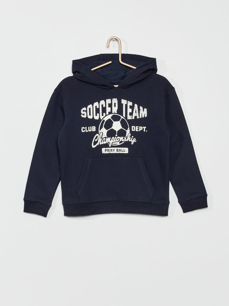 Sudadera con capucha 'soccer' AZUL - Kiabi
