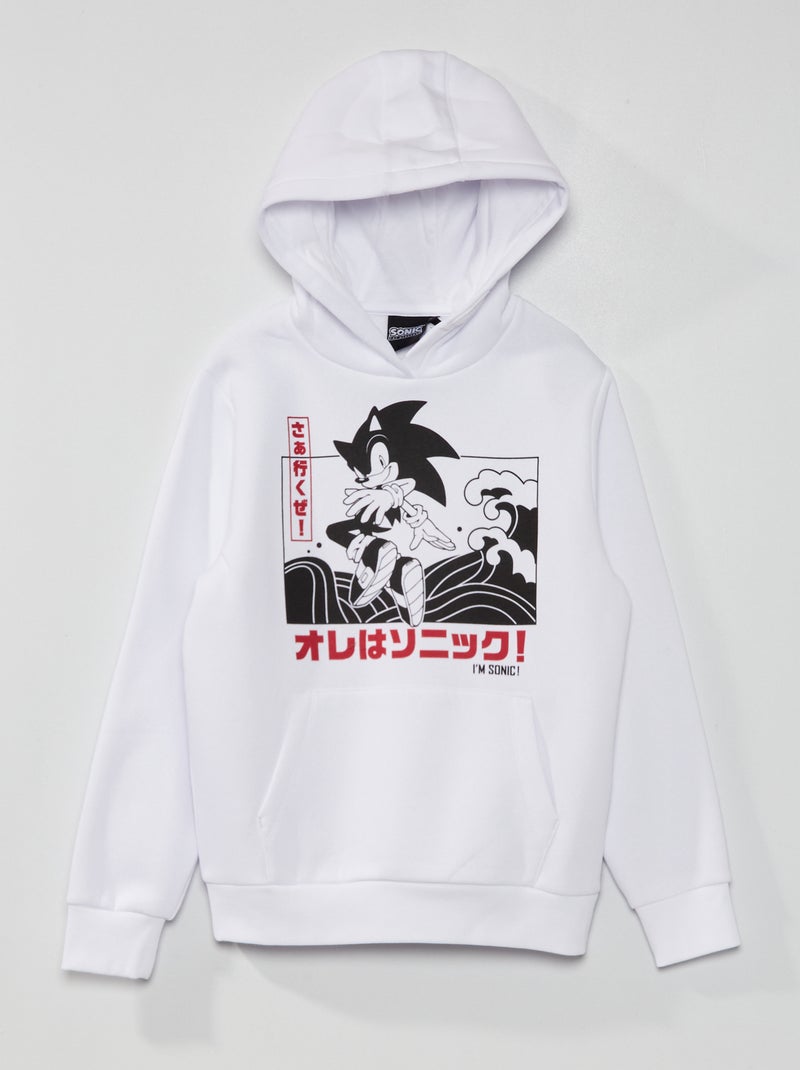 Sudadera con capucha 'Sonic' Blanco - Kiabi