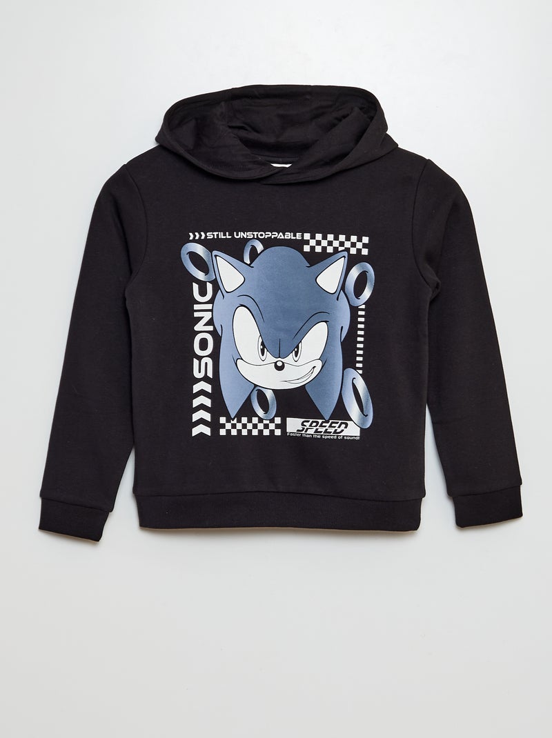 Sudadera con capucha 'Sonic' 'SEGA' negro - Kiabi