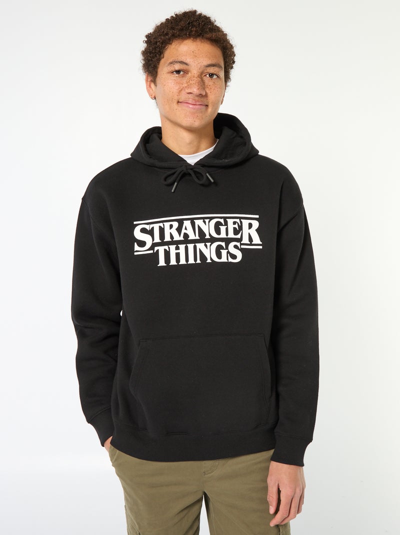 Sudadera con capucha 'Stranger Things' Negro - Kiabi