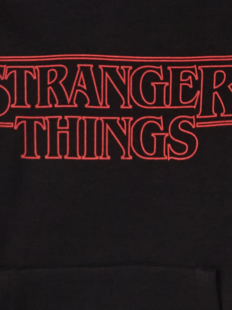 Sudadera con capucha 'Stranger Things' negro - Kiabi