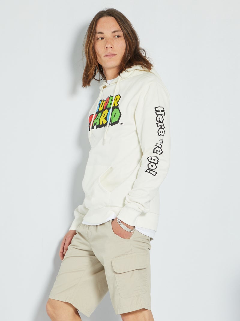 Sudadera con capucha 'Super Mario' blanco - Kiabi