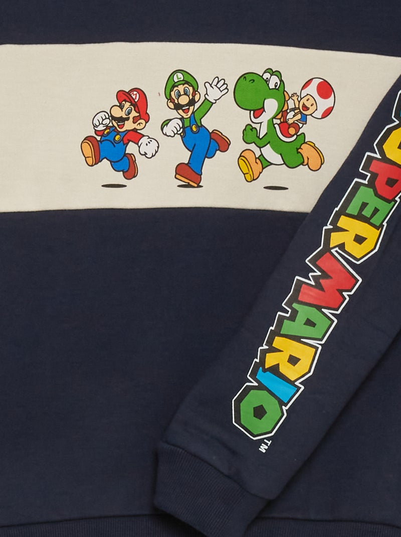 Sudadera con capucha 'Super Mario' Nintendo' azul - Kiabi