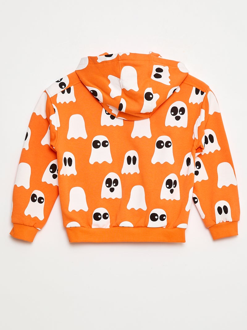 Sudadera con capucha temática 'Halloween' Naranja - Kiabi