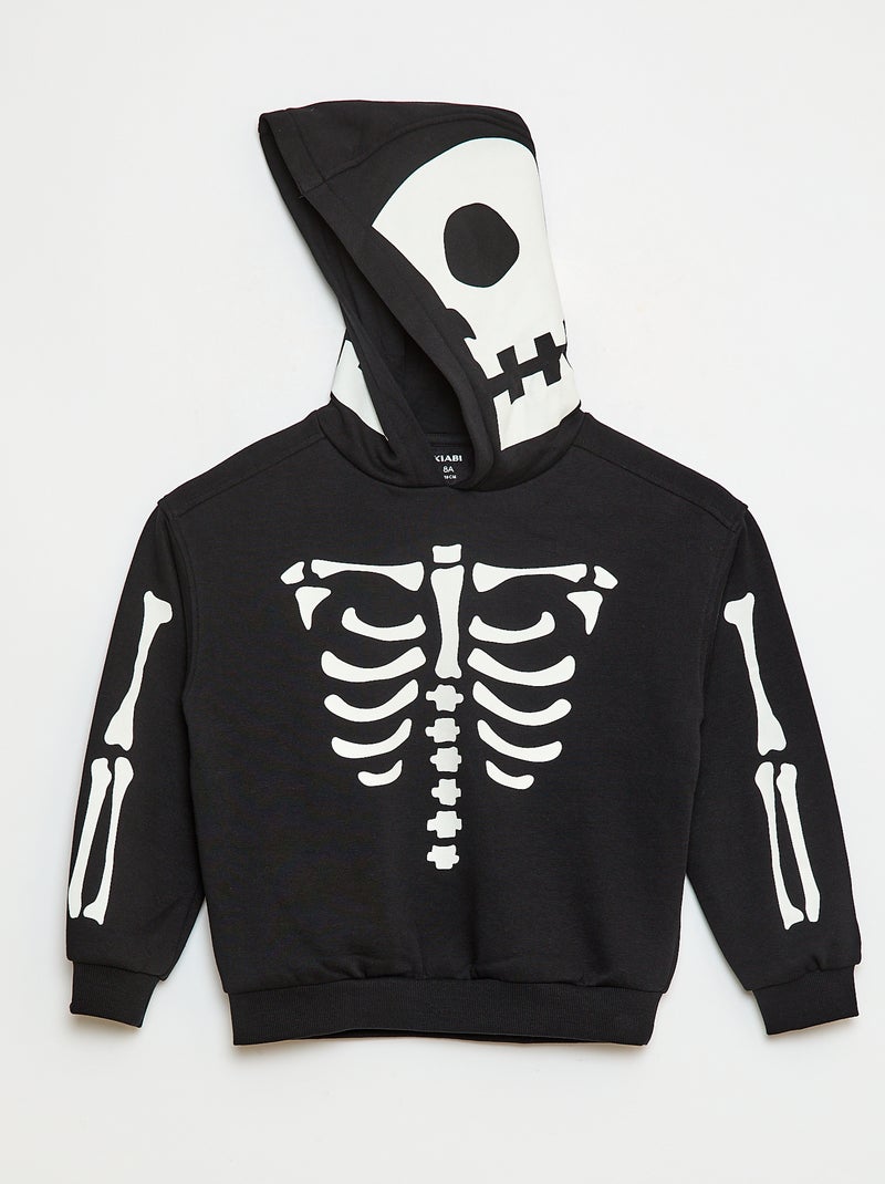 Sudadera con capucha temática 'Halloween' Negro - Kiabi