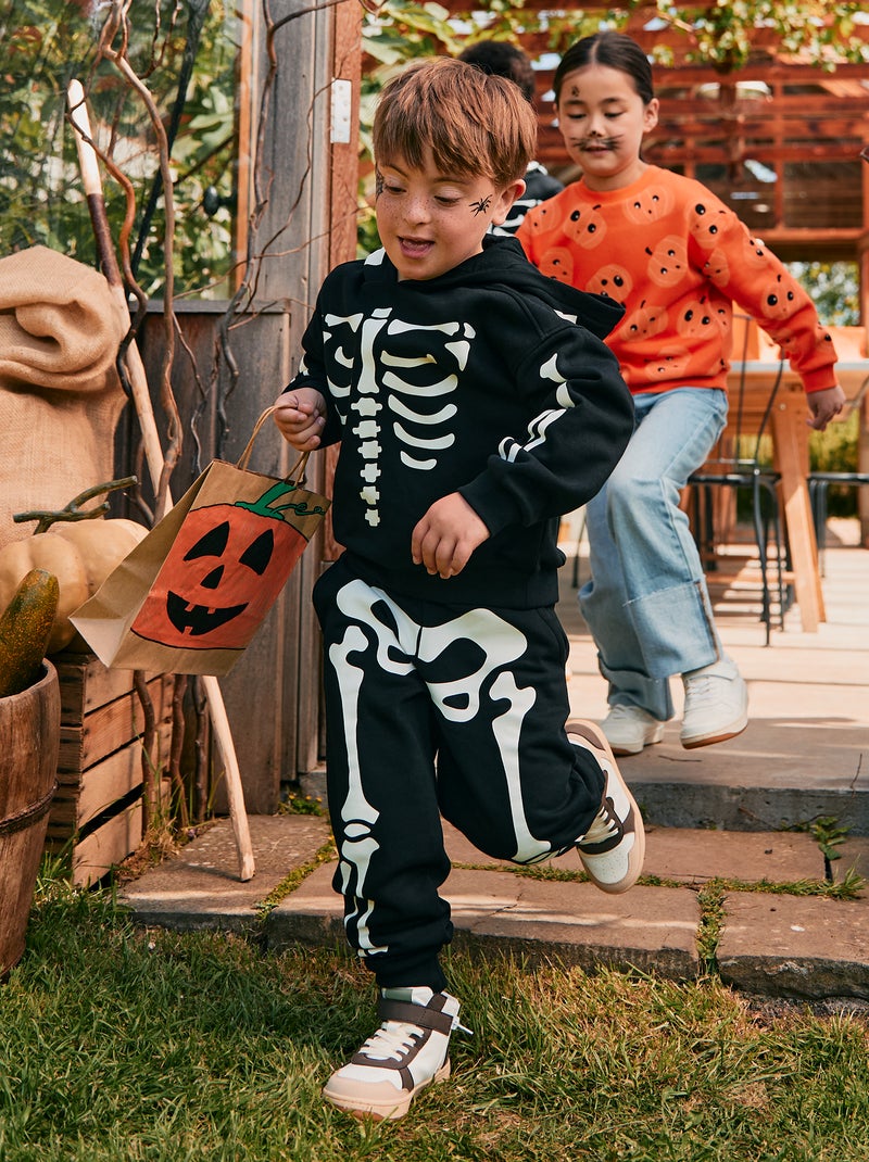 Sudadera con capucha temática 'Halloween' Negro - Kiabi