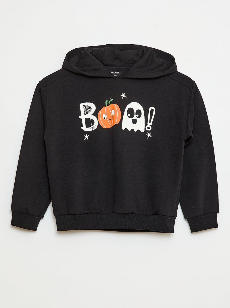 Sudadera con capucha temática 'Halloween' Negro - Kiabi